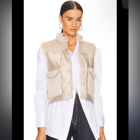 Rag & Bone Beige Puffer Vest size XS new with tags - Picture 1 of 7